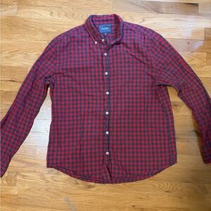 Bonobos Red and Grey Checkered Men's Shirt